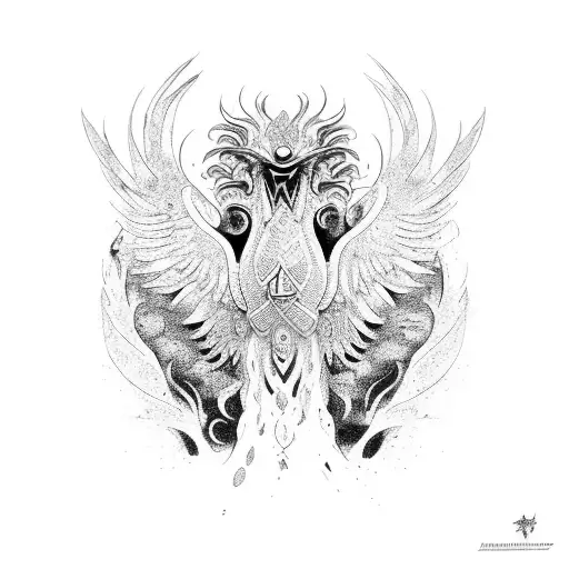 A Vibrant Phoenix Rising From The Ruins Of Ancient Tunisia