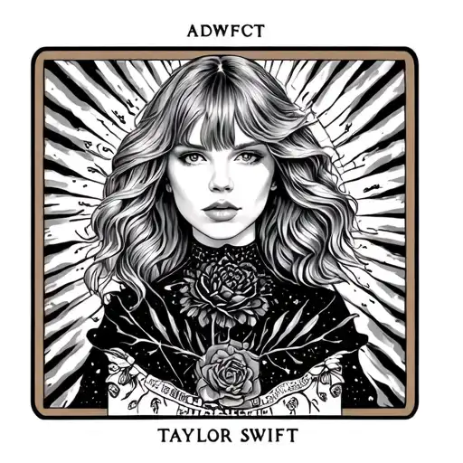Taylor Swift Tarot Card Featuring