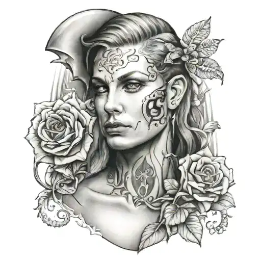 Legal Portrait And Simbolod