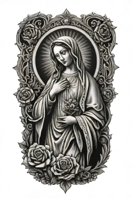 Virgin Mary Surrounded
