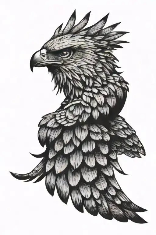 Hawk Flying With Banner