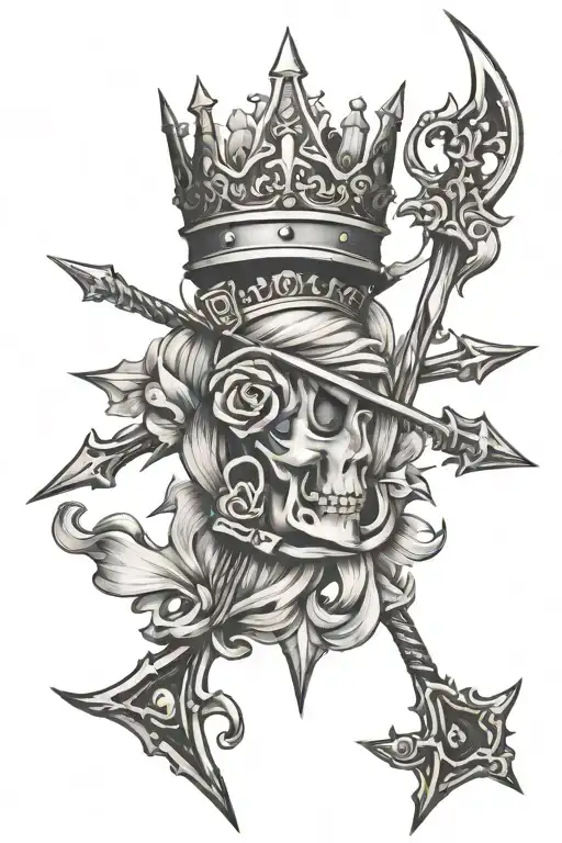 Crown And Arrow Design