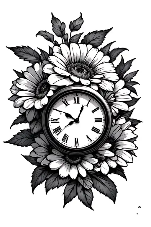 Tigeye Clock Flower Bouquet