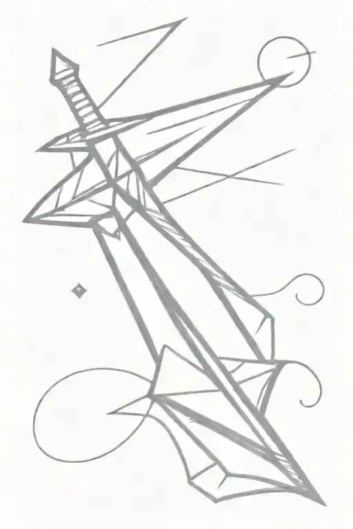 Sword With Paper Airplane