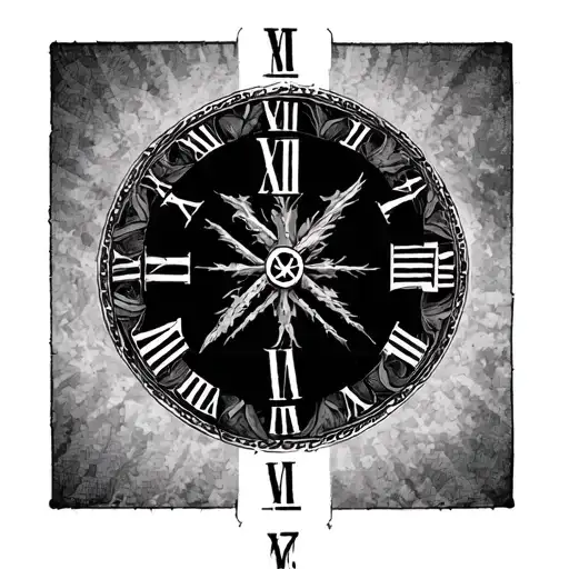 Roman Numerals Around Forearm