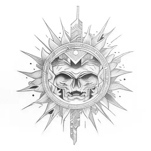 Filipino Sun For Fore Arm Sleeve