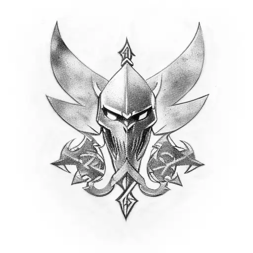 Upper Right Chest And Back Armour With Trinity Symbol