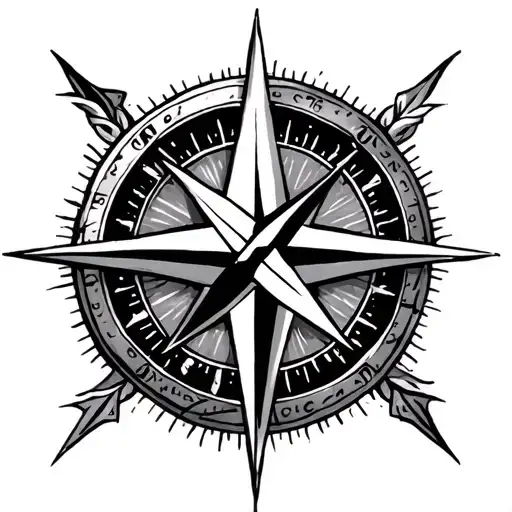 Compass Infinity Tattoo Inspired