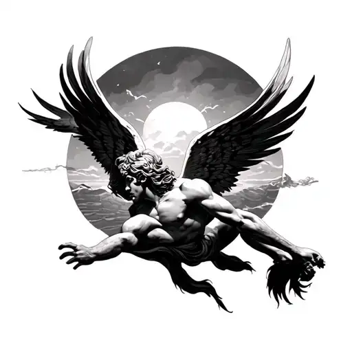 Fall Of Icarus From Mythology