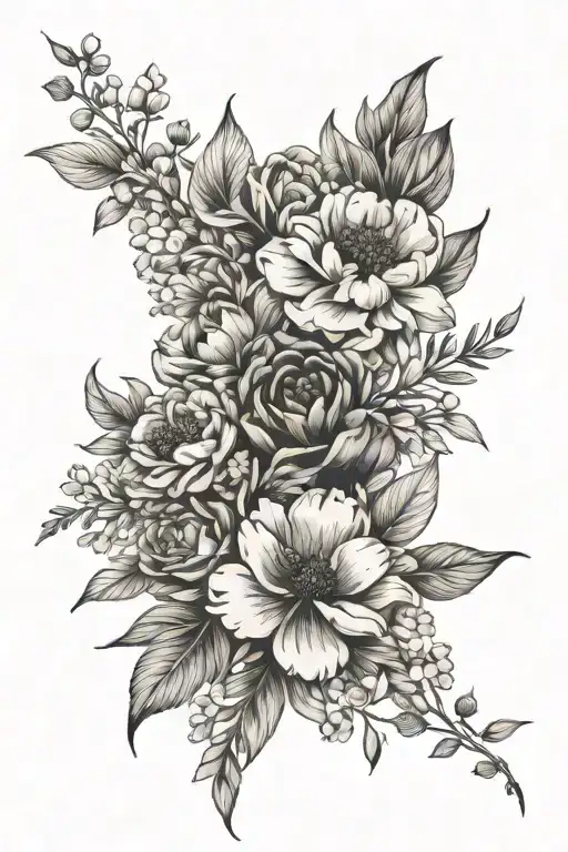 Birth Flower Bouquet