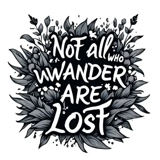 Quote 'Not All Who Wander Are Lost