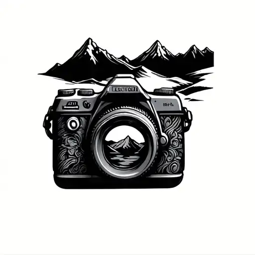 Camera Capturing A Road And Mountain