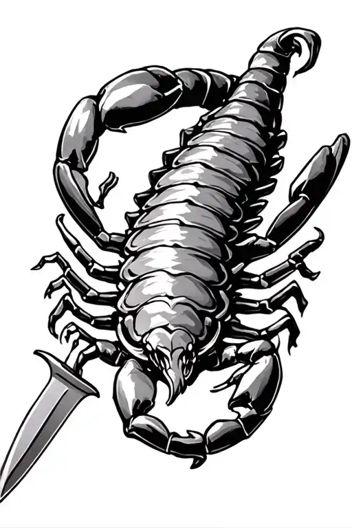 Scorpion And Knife