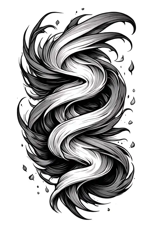 Solid Line Following Contours Of Arm