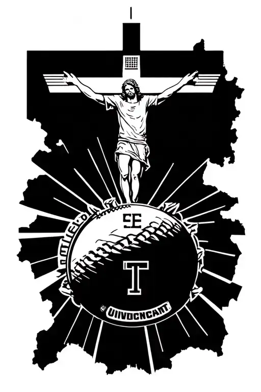 Touchdown Jesus University Of Cincinnati Scope Sun Rays Sleeve