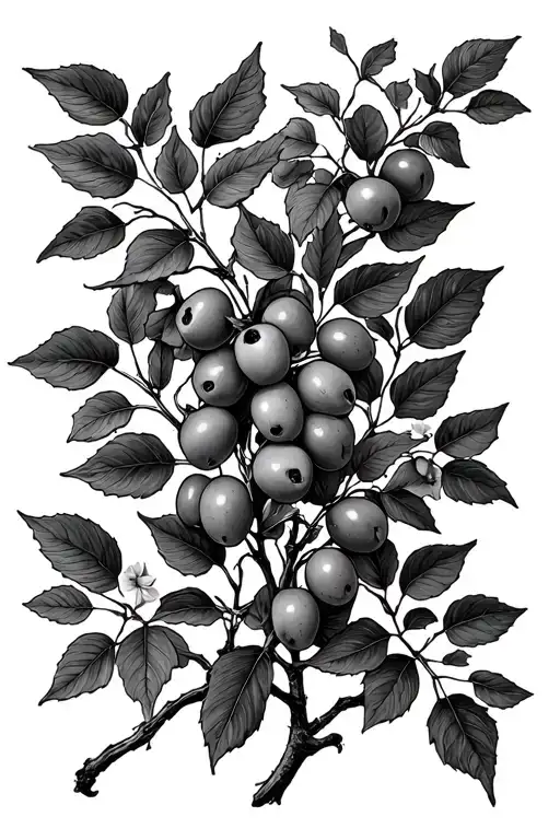 Olive Branch And Dainty Ivy Plant