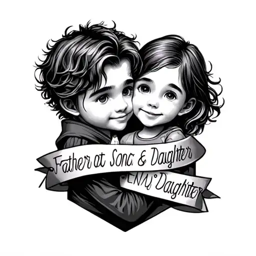Father & Son & Daughter Name