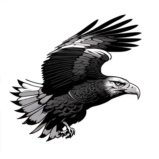 Maori American Eagle Soaring