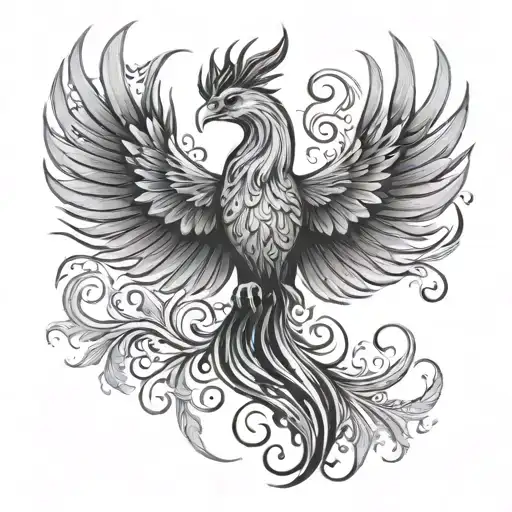 A Phoenix Rising From The Ashes With A Subtle Nod To Sobriety And Liver Transplant