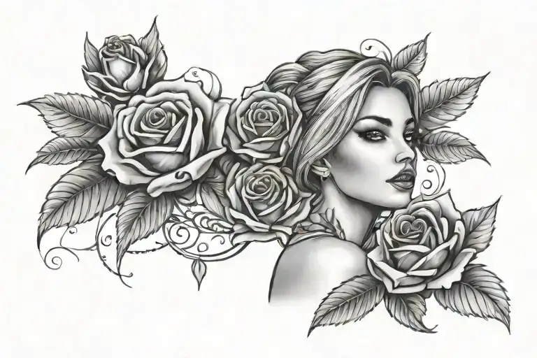 Jasmina With A Rose Wrapped