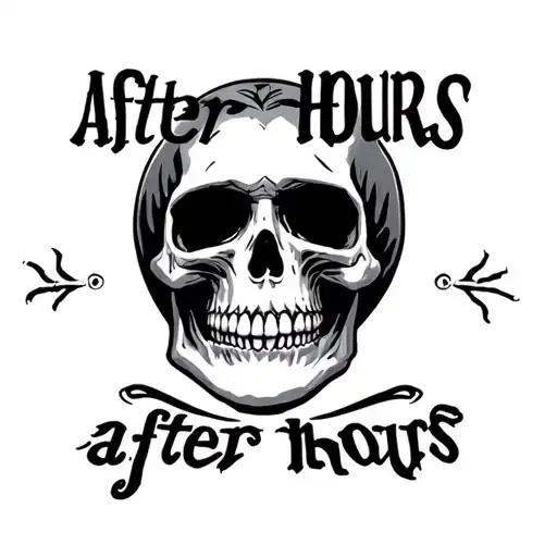 After Hours Song Lyrics With A Skull