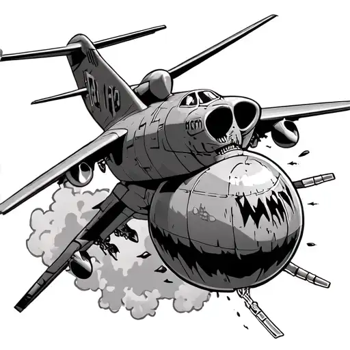 A-10 Warthog Dropping An Evil Bomb
