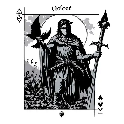 Robin In 3 Of Swords Tarot Card