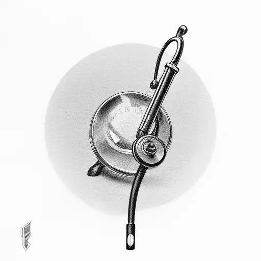 A Stethoscope Wrapped Around A Hunting Rifle