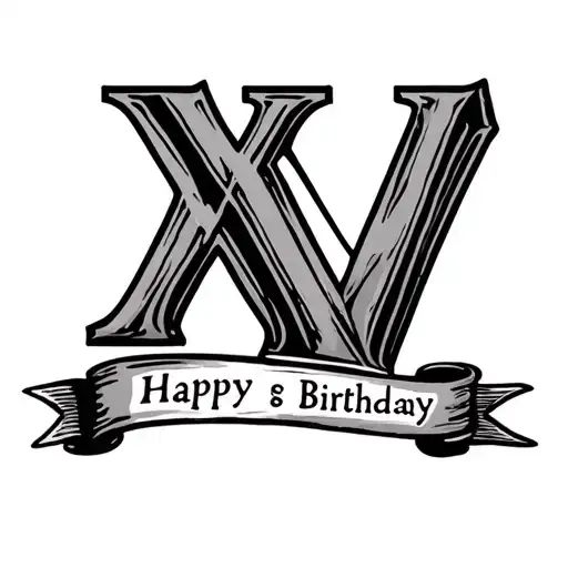 My Mom And Dads Birthday With My Birthday In The Middel Roman Numerals Only And Keep It Simple