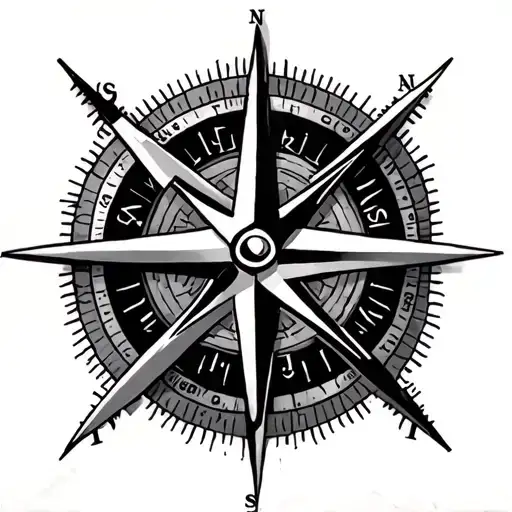 Infinity Tattoo Featuring A Compass