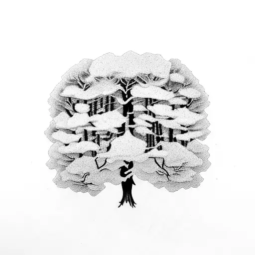 Tree With Five Branches With The Names Sophie Ruby Quinn Asher And Chloe Carves In The Wood