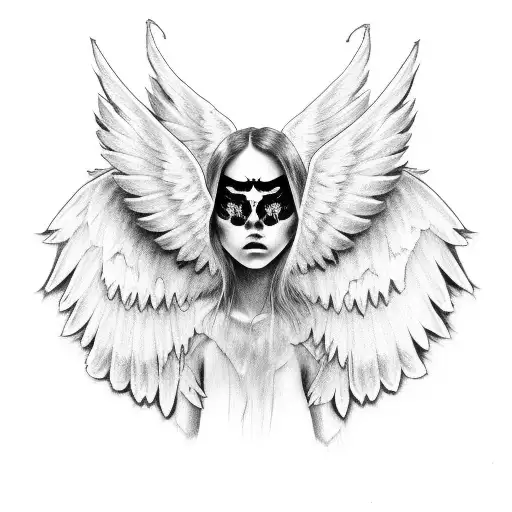 An Emo Angel With Broken Wings