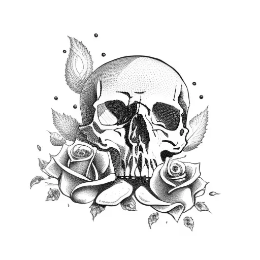 Skull And Roses