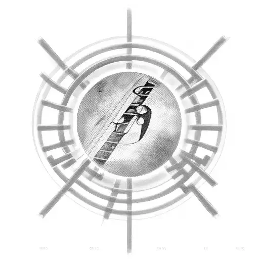 Ecg With Music Notes With Initials Jma