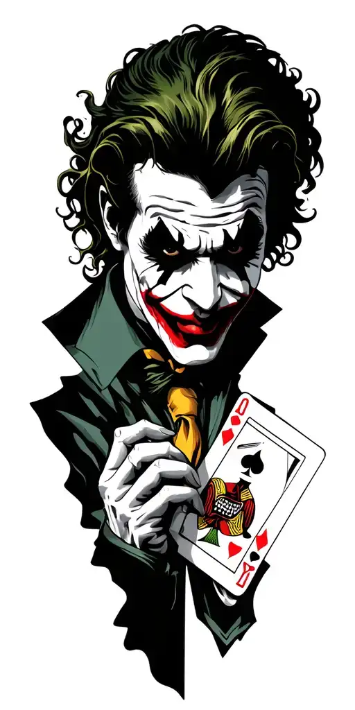 The Joker With Playing Cards