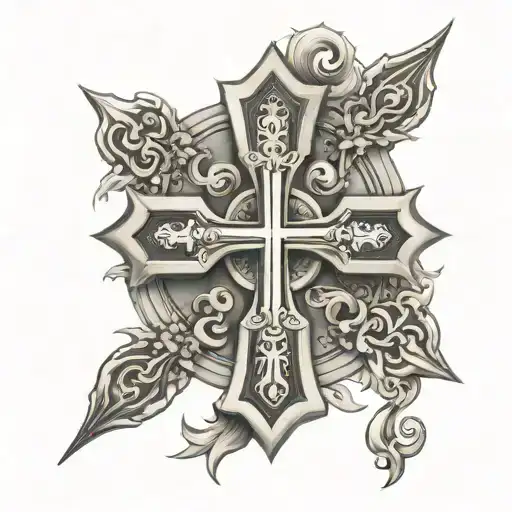 Symbol Of San Benito Cross Mix