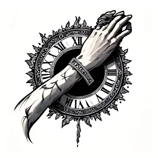 Roman Numerals Around Forearm