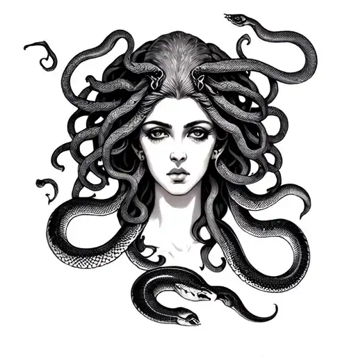 Medusa Bust Femme Pythons Armless