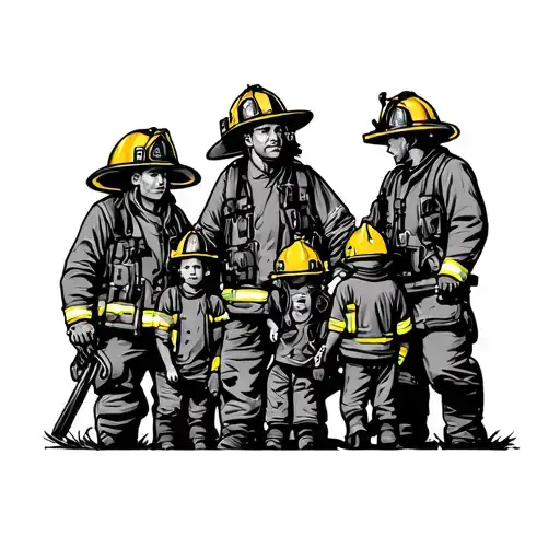 Fire Fighter Bravery Protection Family