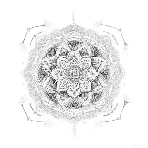 A Mesmerizing Mandala Design Incorporating Intricate Patterns Of Flowers And The Libra Zodiac Symbol