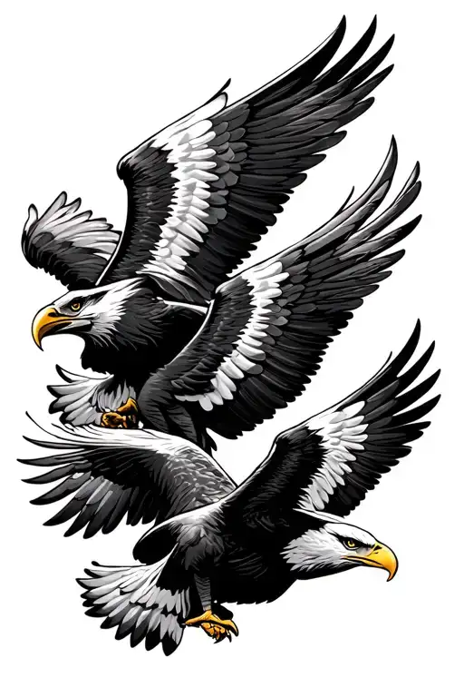 4 Eagles Wing Shown