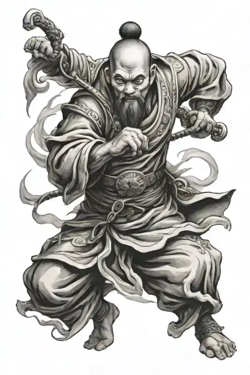 Taoist Warrior Monk