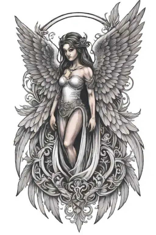 Angel Wings And Halo