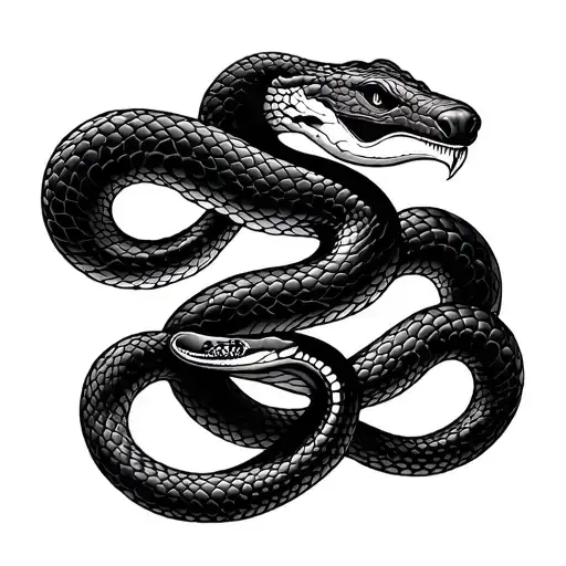 Hanya Mask Snake Wrapped