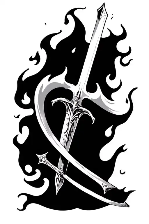 Flaming Sword Michel