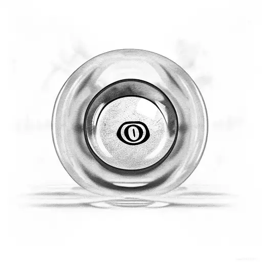 Eight Ball With A Rose Around It