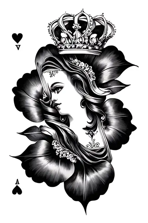 Black Queen Of Hearts Characters Hidden Within Its Petals