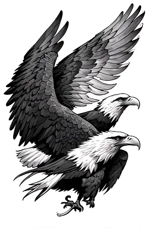 4 Eagles Wing Shown Forearm