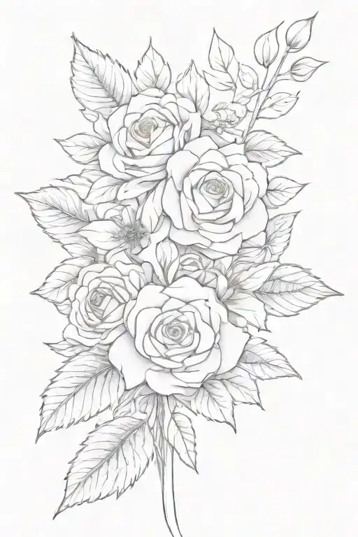 A Flower With Grandma Written In The Stem