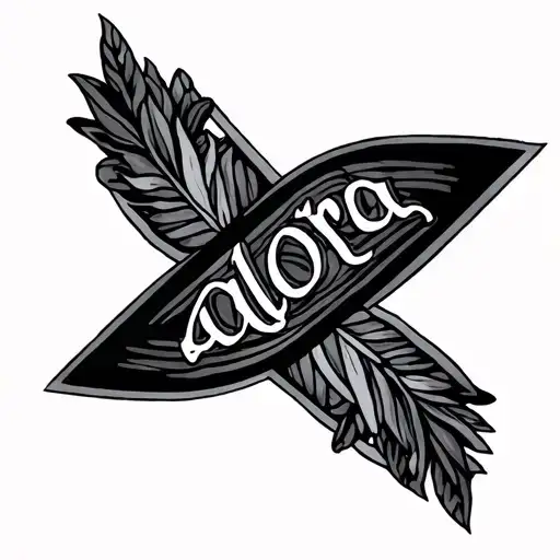 Alora Name Thin Line